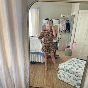 MISA Los Angeles Purple Floral Mini Dress